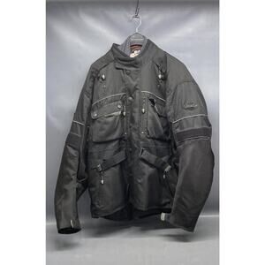 BILT Moto Jacket 2XL Waterproof Armor Pockets Vented Fleece Liner Padded 52w